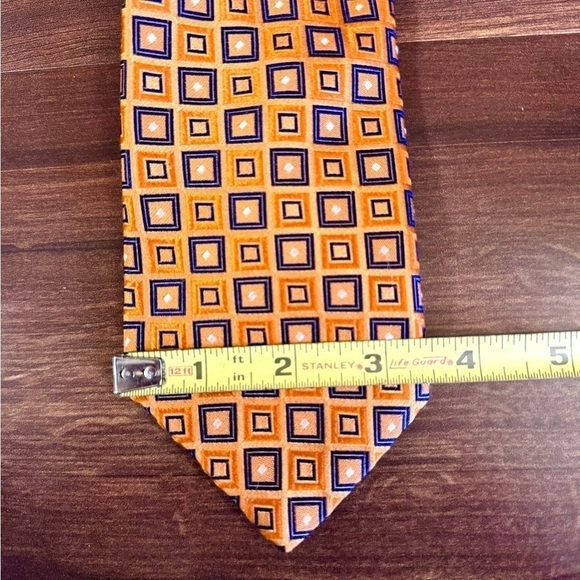 🍂SALE🍂NORDSTROM 100% Silk Orange Necktie - Picture 8 of 9